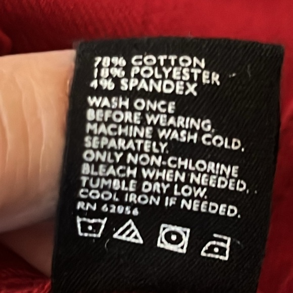 HUE red cotton spandex blend pants size XL - Picture 5 of 5